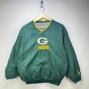 Vintage 90s Green Bay Packers Windbreaker Jacket Small NFL